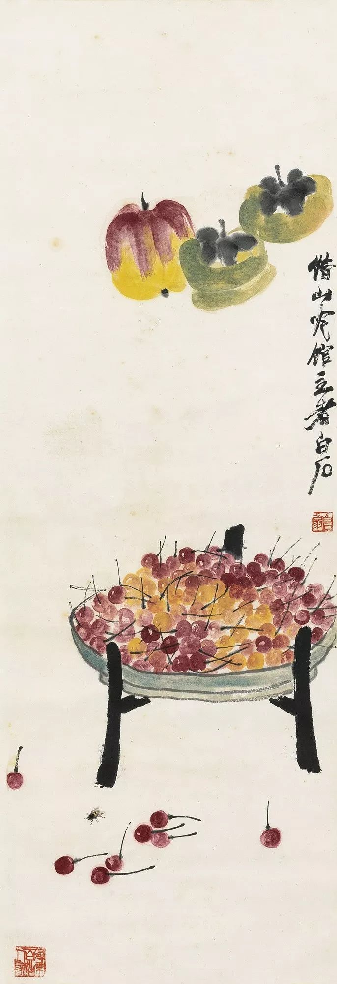 写意柿子叶的画法步骤图,徐湛写意柿子的画法