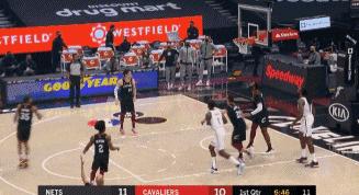 骑士2号绝杀,骑士篮网加时