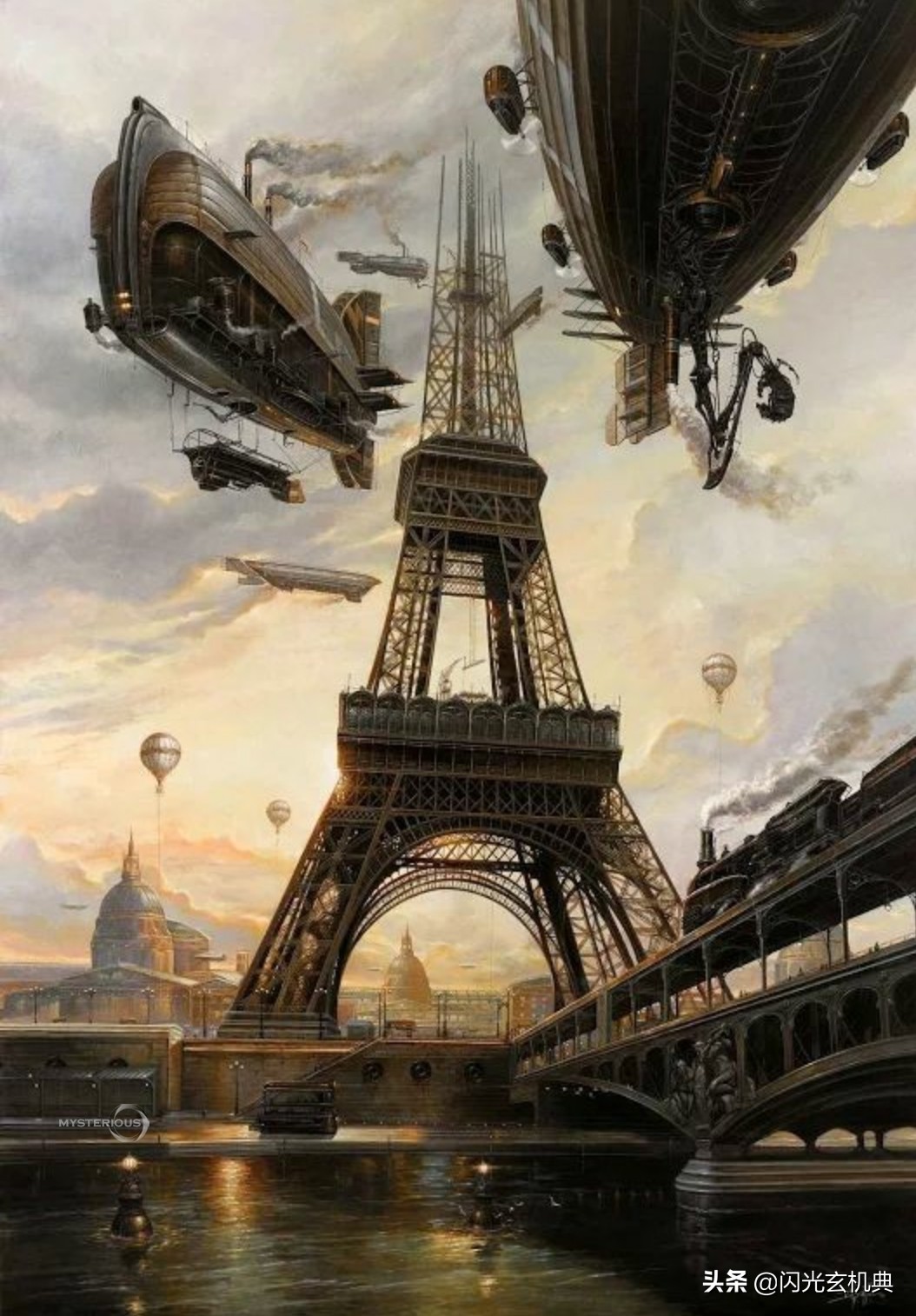 科幻场景原画作品集,科幻幻想绘画震撼的