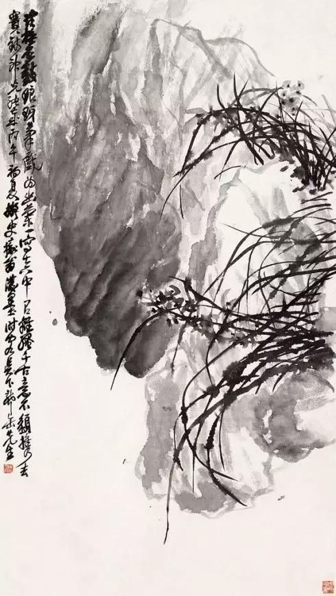 国画兰花绘画图,简单国画兰花画法教程