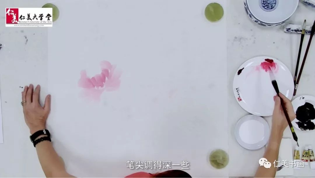 王雪涛牡丹画法教学书,王雪涛四尺写意横幅牡丹画