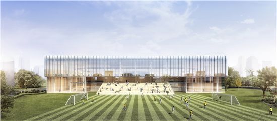 南通全民健身中心航拍,南通开发区全民健身中心