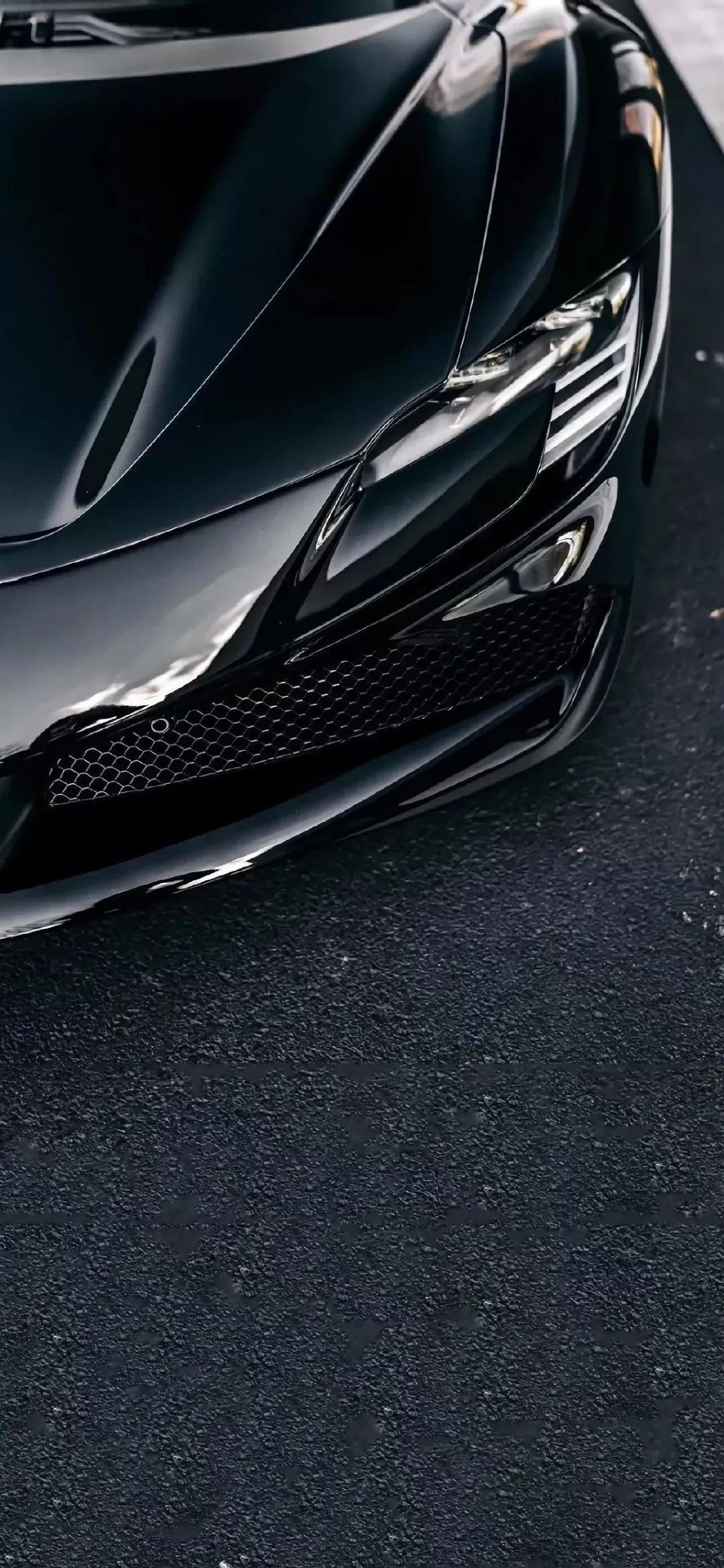 法拉利黑色壁纸,手机壁纸法拉利