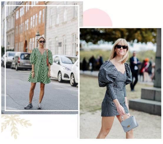 今年流行的简约风穿搭,简约时尚格子衣