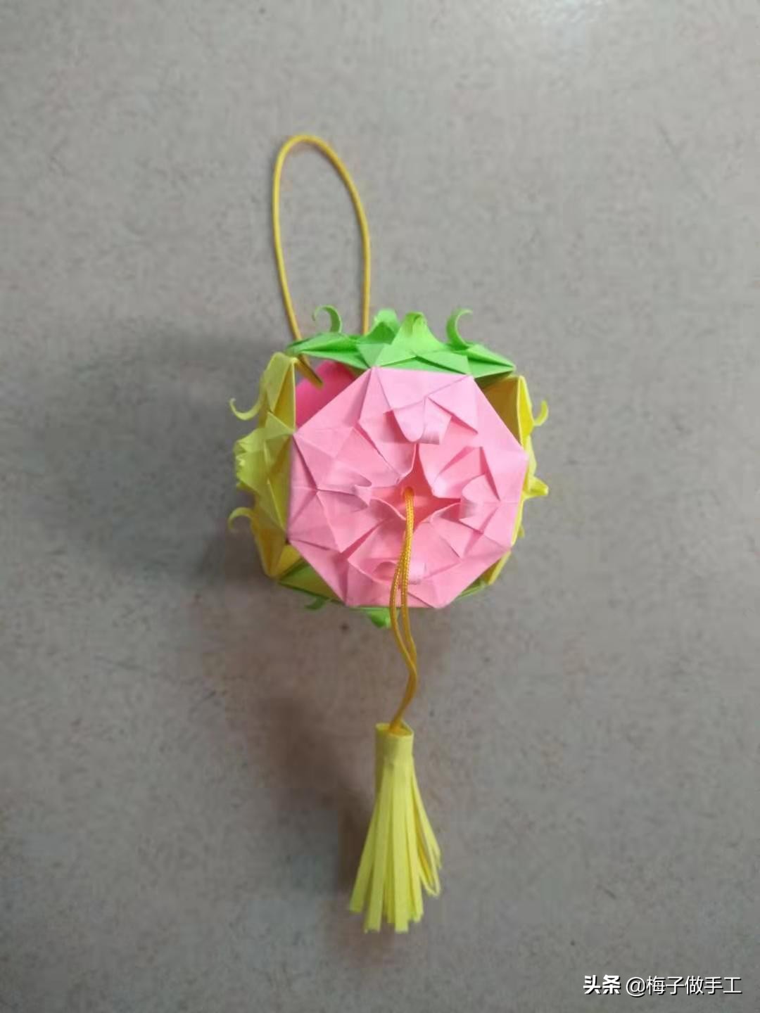 过年折纸手工灯笼简单又漂亮,中秋花灯折纸教程