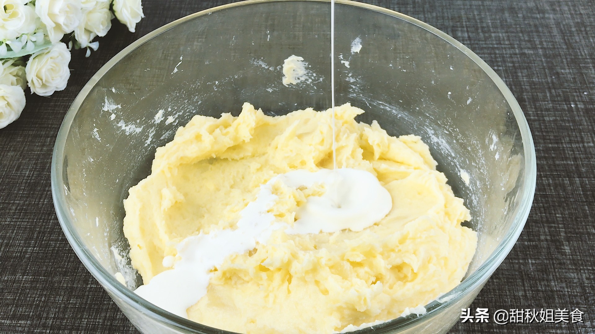 自制简单土豆泥酱汁无淀粉,自制土豆泥肯德基不加黑胡椒
