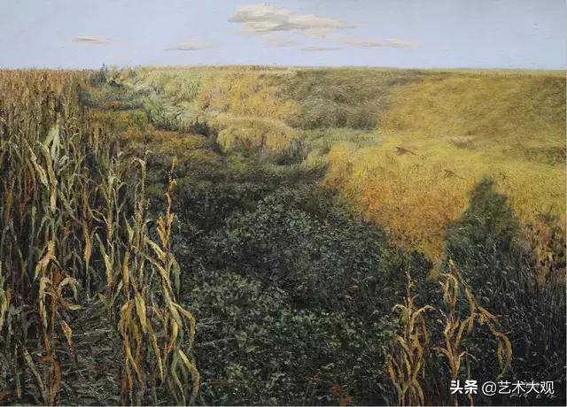 张冬峰油画风景作品欣赏,油画大师张晓刚