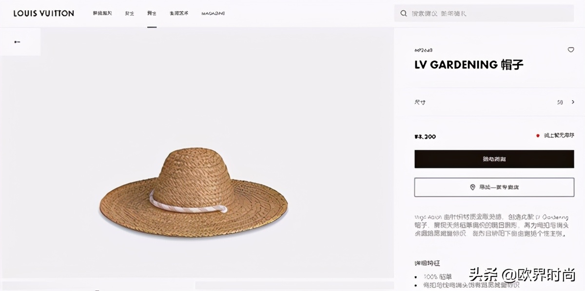 Lv风筝,8万8的lv草帽