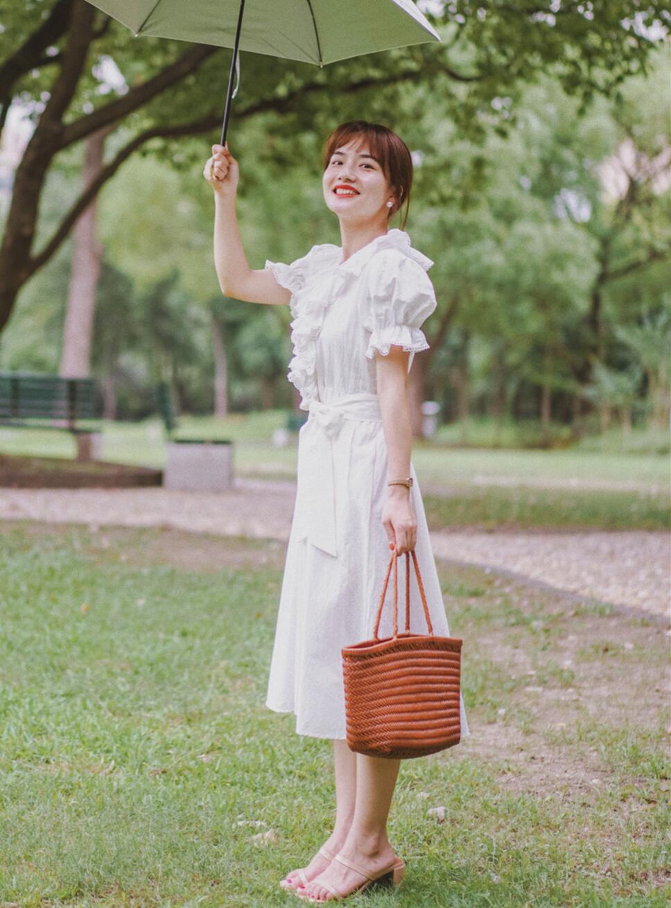 155矮个子连衣裙穿搭,155小个子穿搭格子长裙