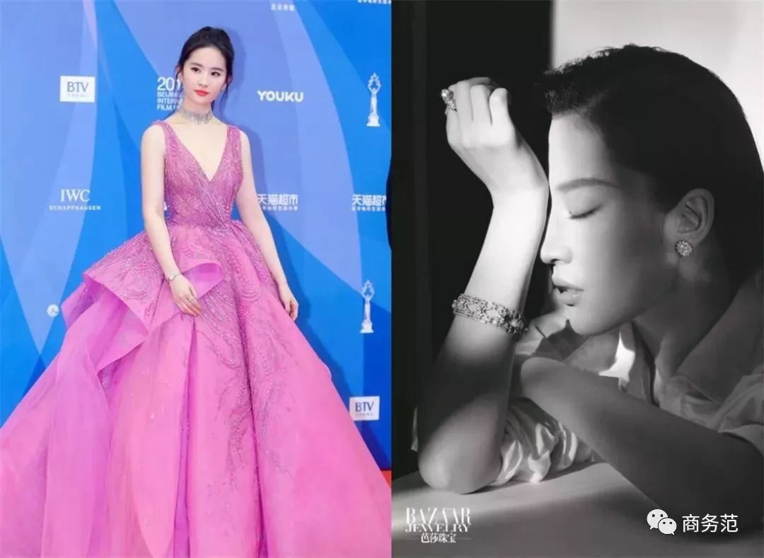 刘亦菲尚美头冠,刘亦菲黑色礼服戴皇冠迪奥