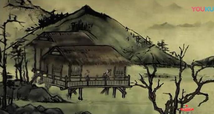 桃花源记国画图片图文,桃花源记水墨画欣赏