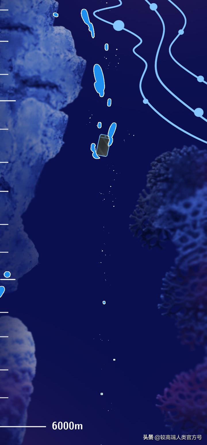 手机掉进水里十几秒有问题吗,手机掉入1000米