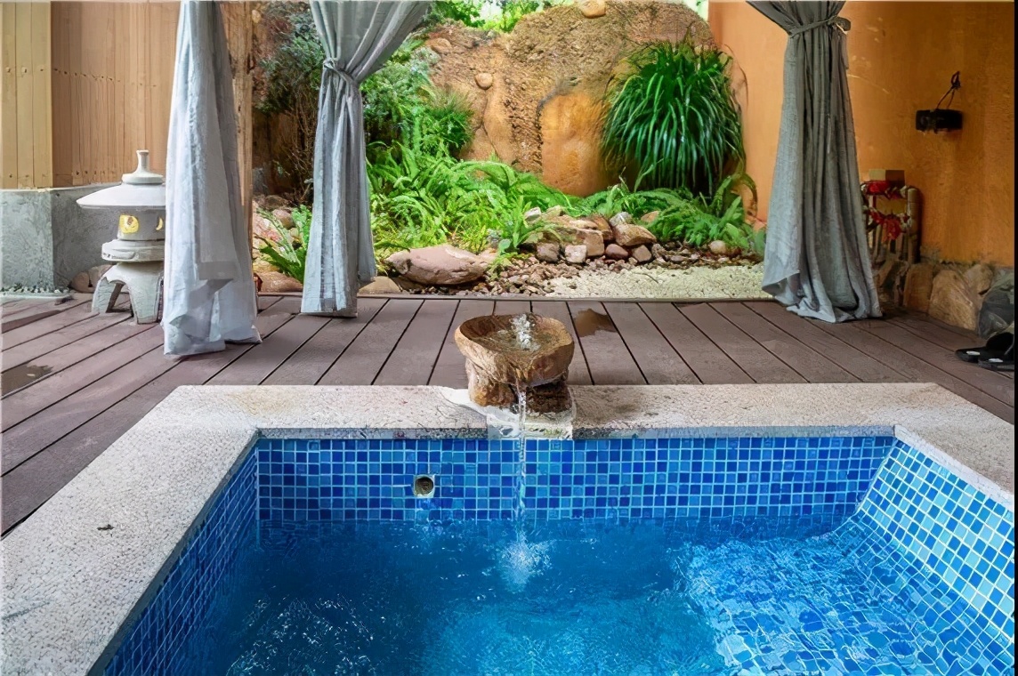 藏在河源爱心岛上的温泉民宿，巴厘岛风情小别墅，私家泡池，惊艳