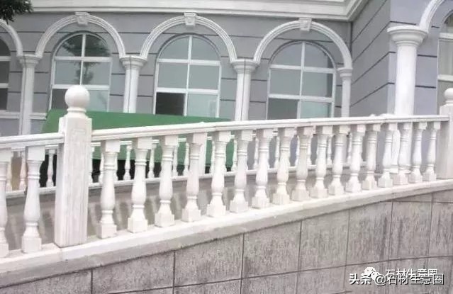 别墅大理石栏杆款式大全,别墅阳台栏杆温州石材