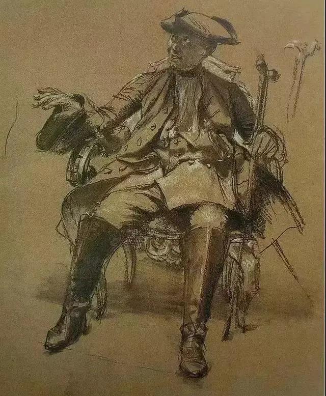 门采尔风景速写高清大图,速写临摹大师作品