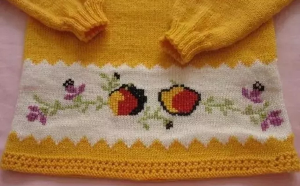 100种毛衣十字绣简易花卉图案,简单儿童毛衣十字绣图案大全集