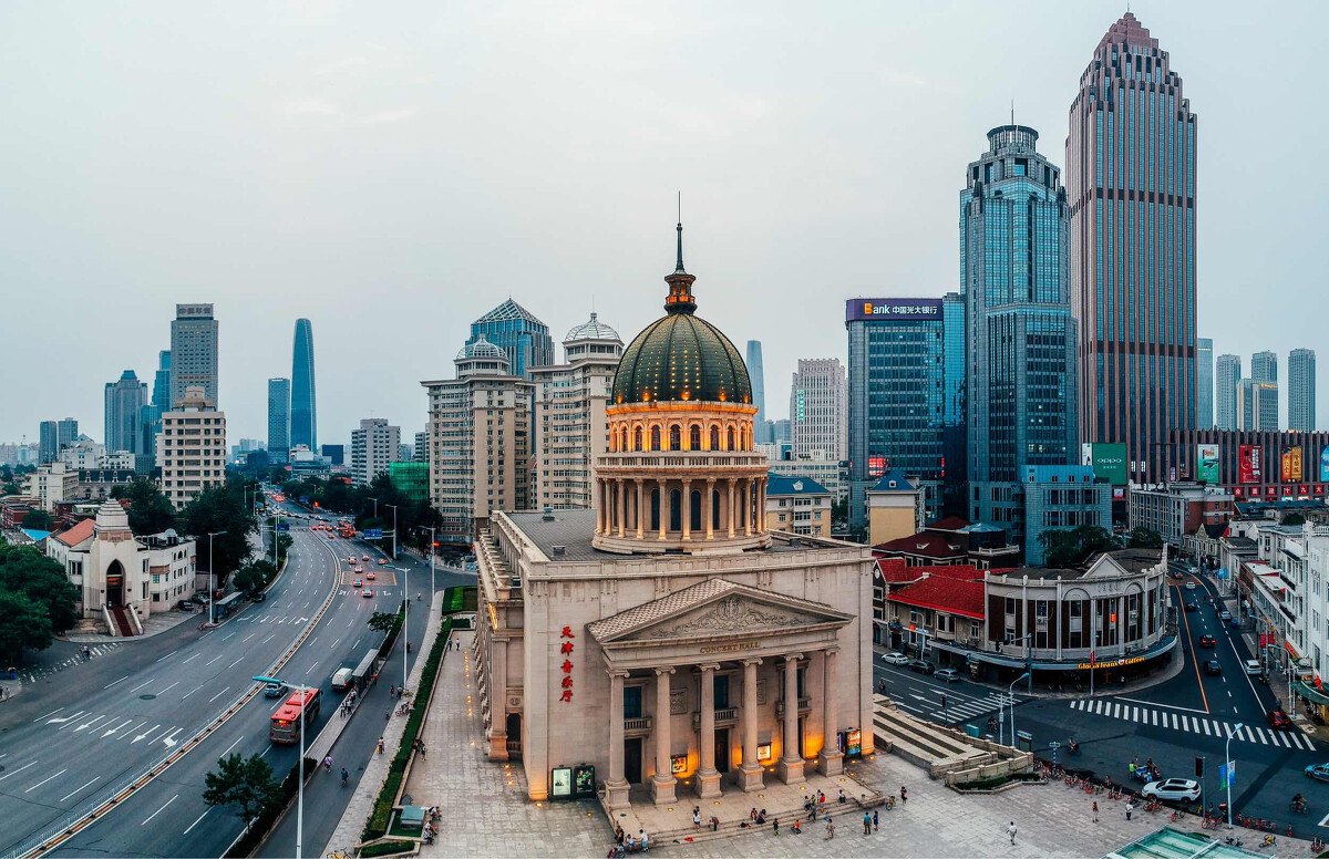 天津市中心在哪,天津滨海市中心