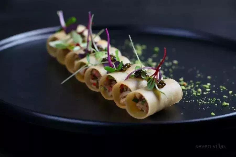 粤菜海鲜摆盘花草教程,摆盘雕刻花草名称及图片