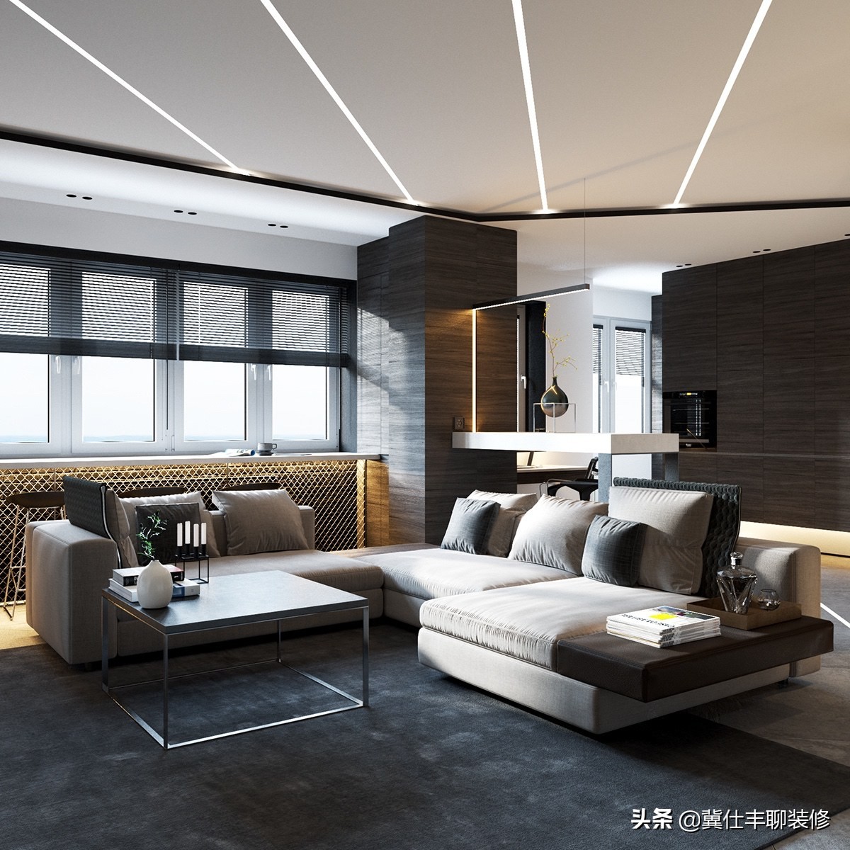 灯带在客厅灯光设计中的使用,led灯带怎么调灯光效果好看