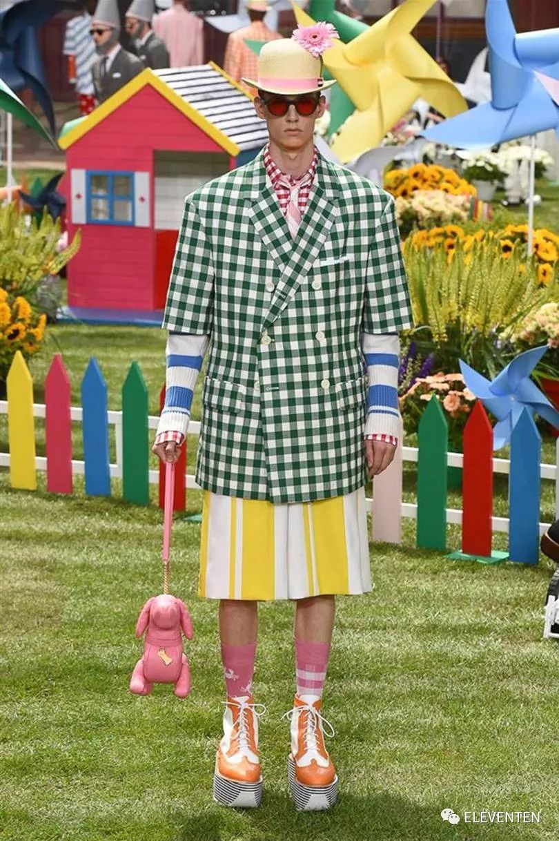 thombrowne2018男装,ThomBrowne2018春夏男装闭场造型