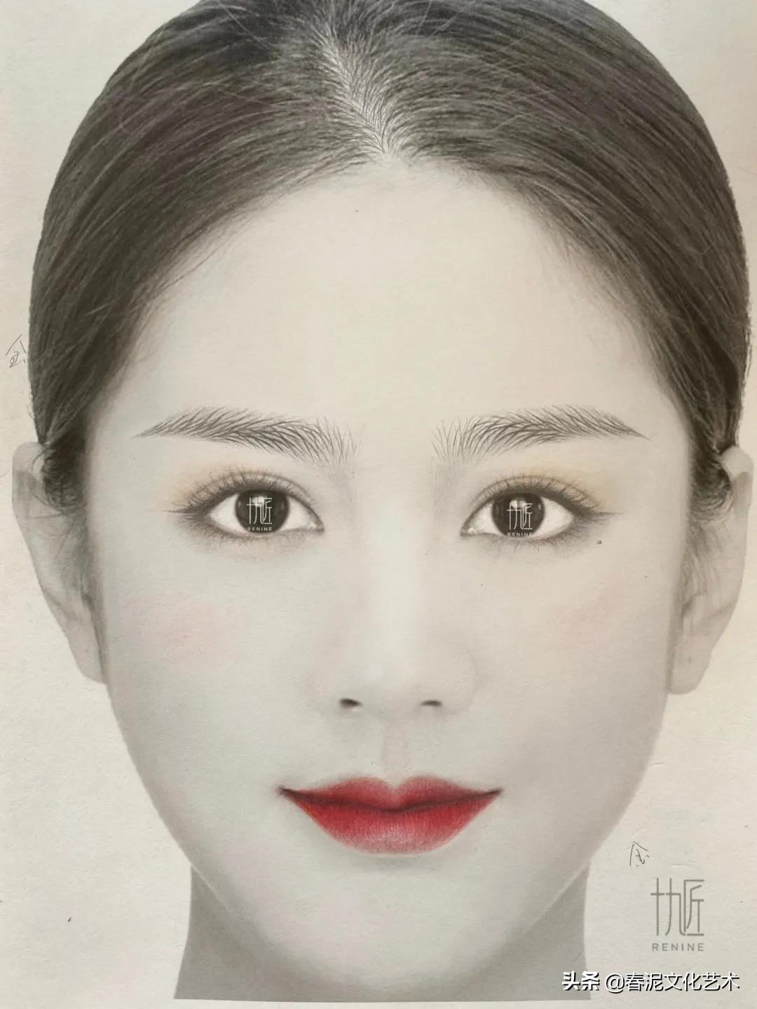 不同肤质纹绣操作视频,平眉画法教程纹绣