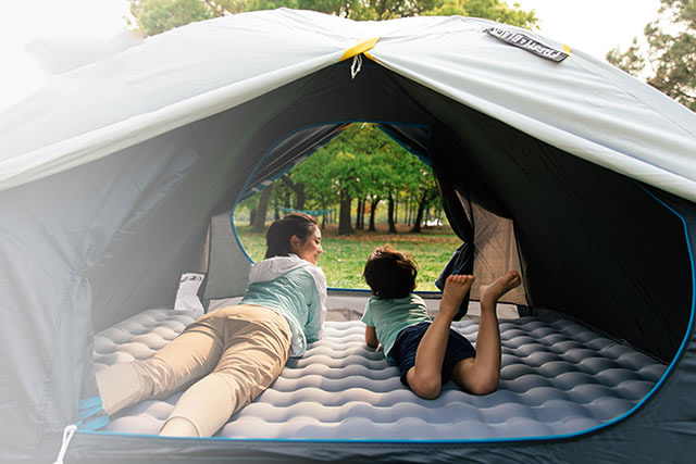 户外气垫床怎么自动充气,气垫床充气户外