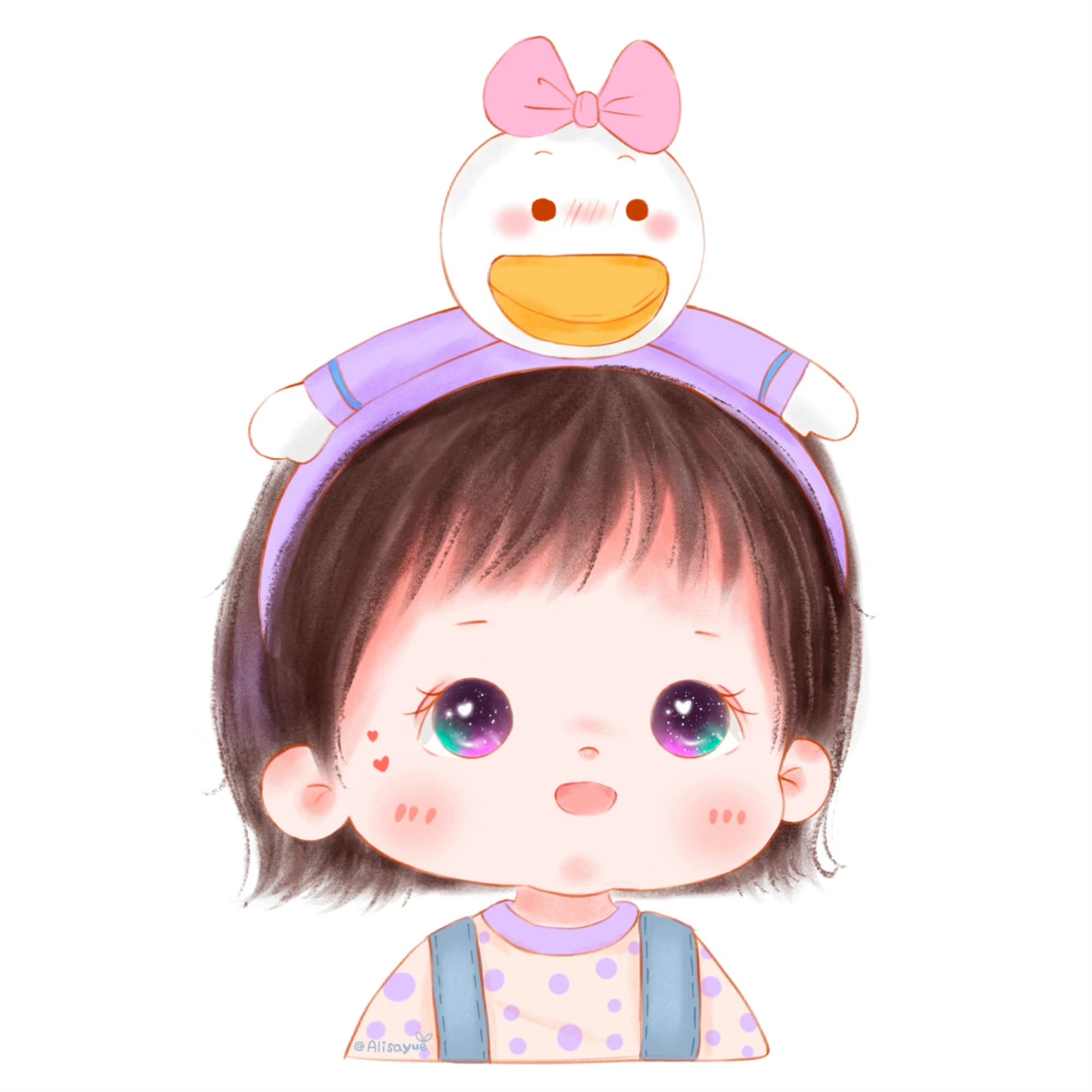 萌娃头像女生可爱萌图卡通,开心萌娃头像大全可爱高清