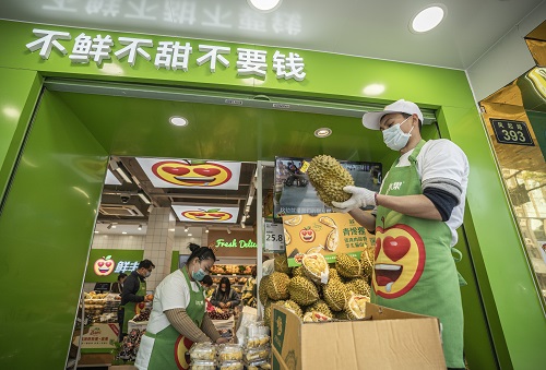 鲜丰水果打造百城万店,鲜丰水果锦城邻里中心店