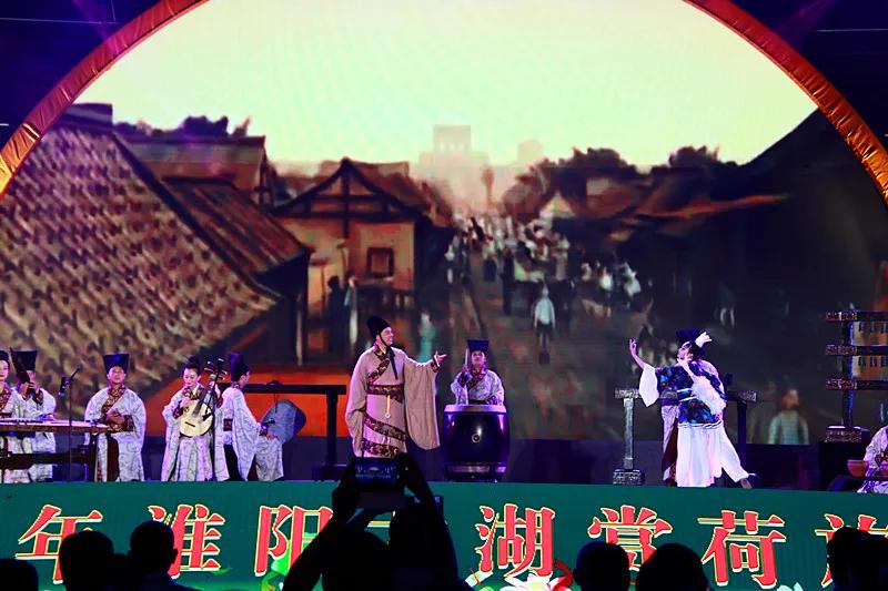 淮阳龙湖风景区荷花盛开,淮阳荷花风景区