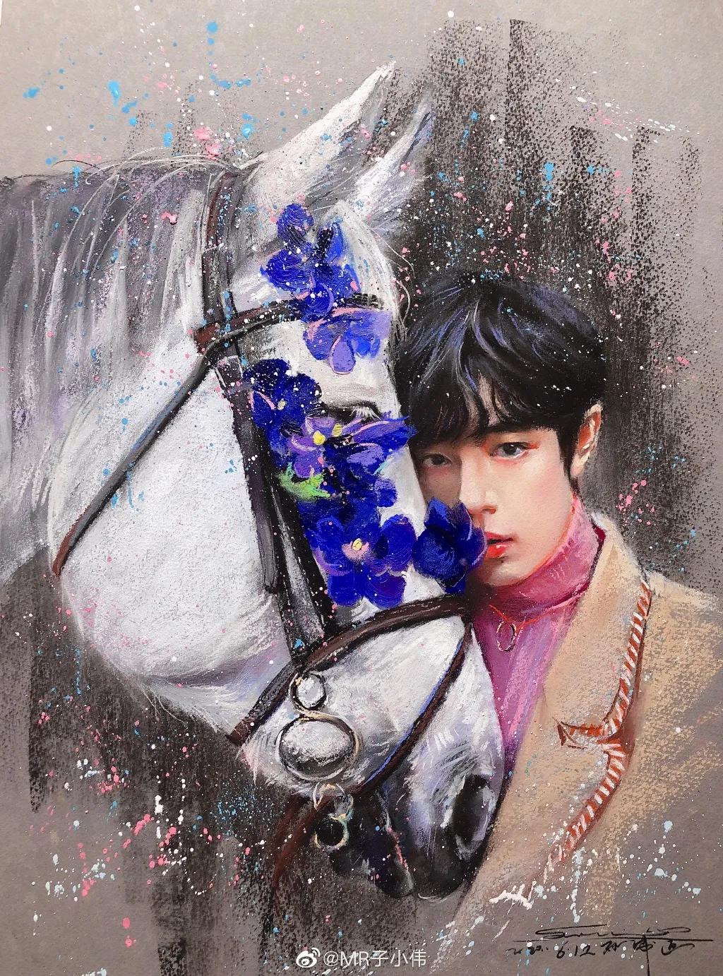 厉害了！他用一支铅笔把明星画了多个，如肖战、蔡徐坤、迪丽热巴