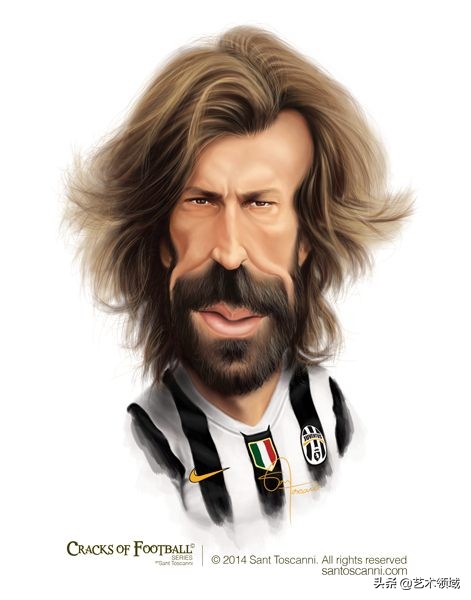 SantToscanni足球明星卡通漫画头像