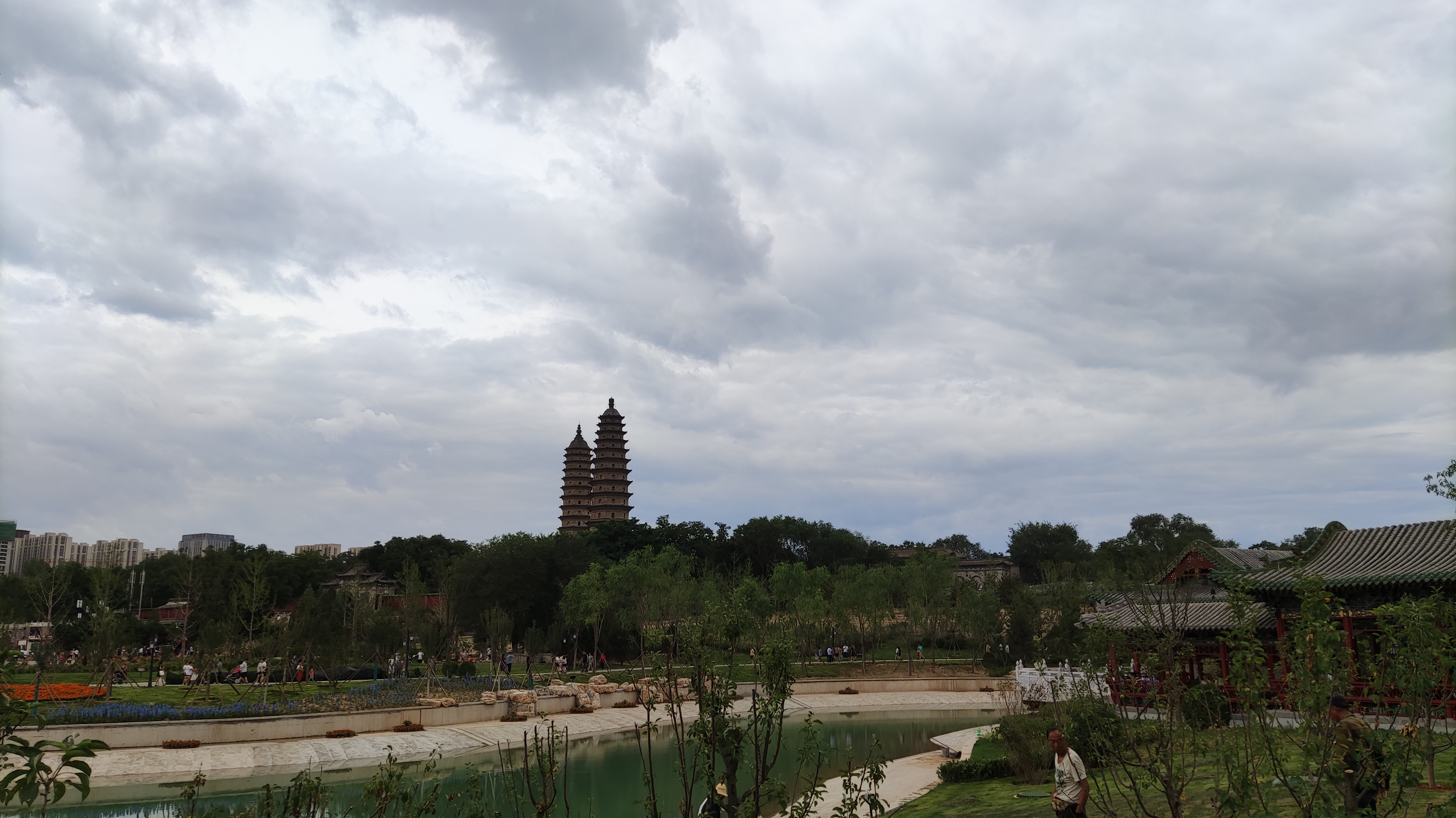 太原双塔公园游览图,太原双塔附近玩的地方