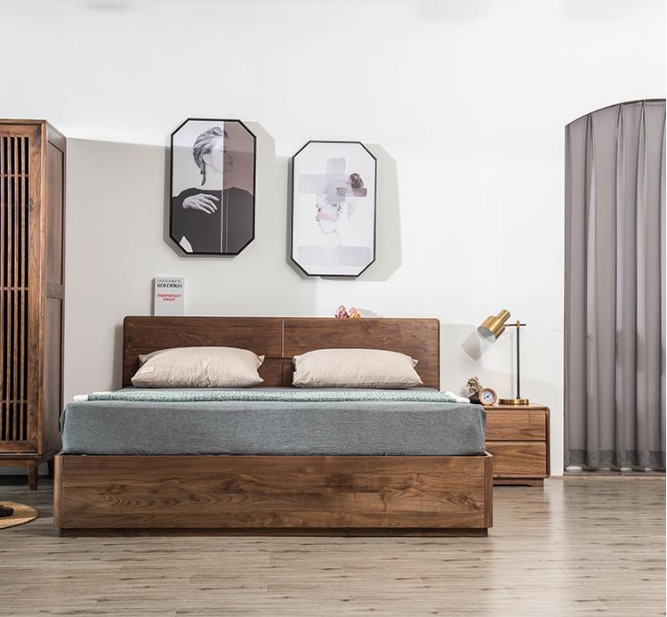 法式复古实木床定做,正宗老式中式实木床