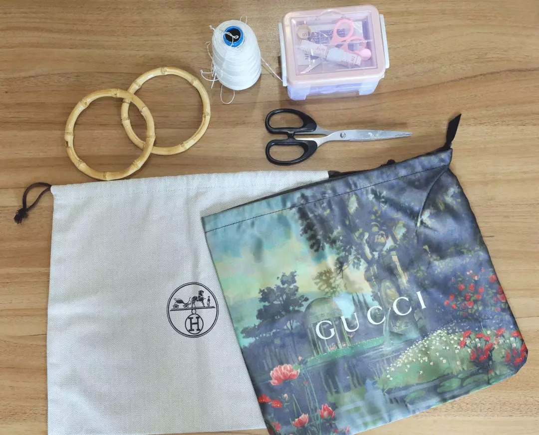 废旧纸袋如何做收纳包包,大牌纸袋斜挎包包改造教程