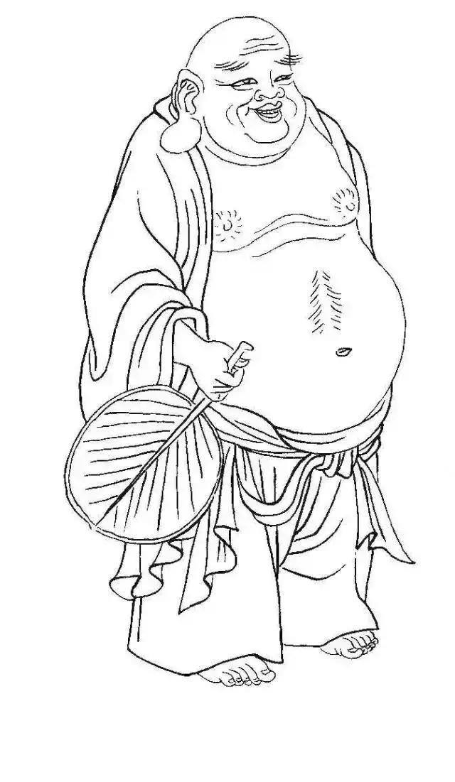 白描佛像线稿图片大全,白描佛像画法图片大全