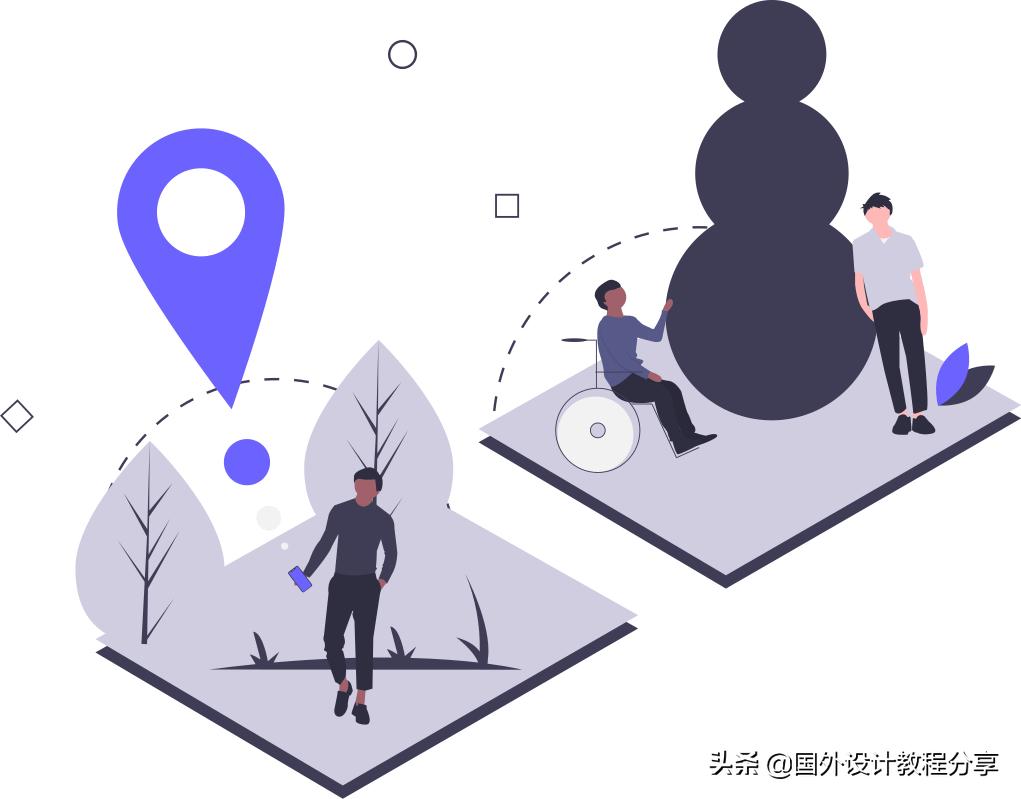 扁平矢量插画教程,矢量扁平插画怎么画