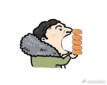 王思聪吃热狗表情包动图,王思聪花式吃热狗