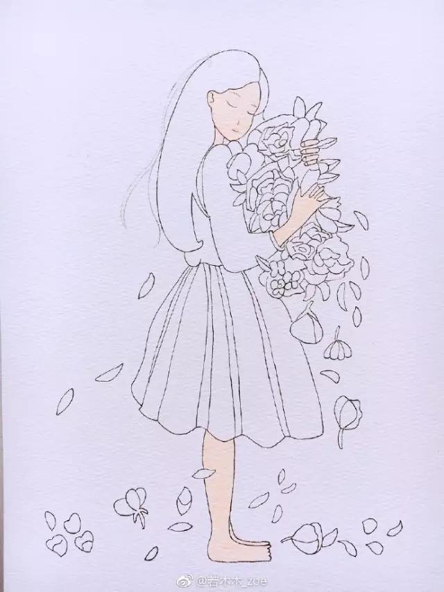 手绘头发涂色教程马克笔,touch马克笔80色手绘教程