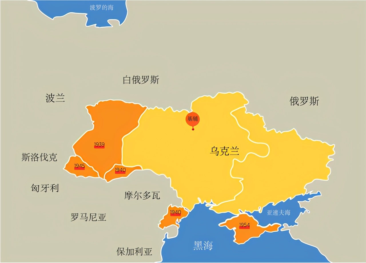 乌克兰加入苏联之前版图,历史乌克兰什么时候并入苏联版图
