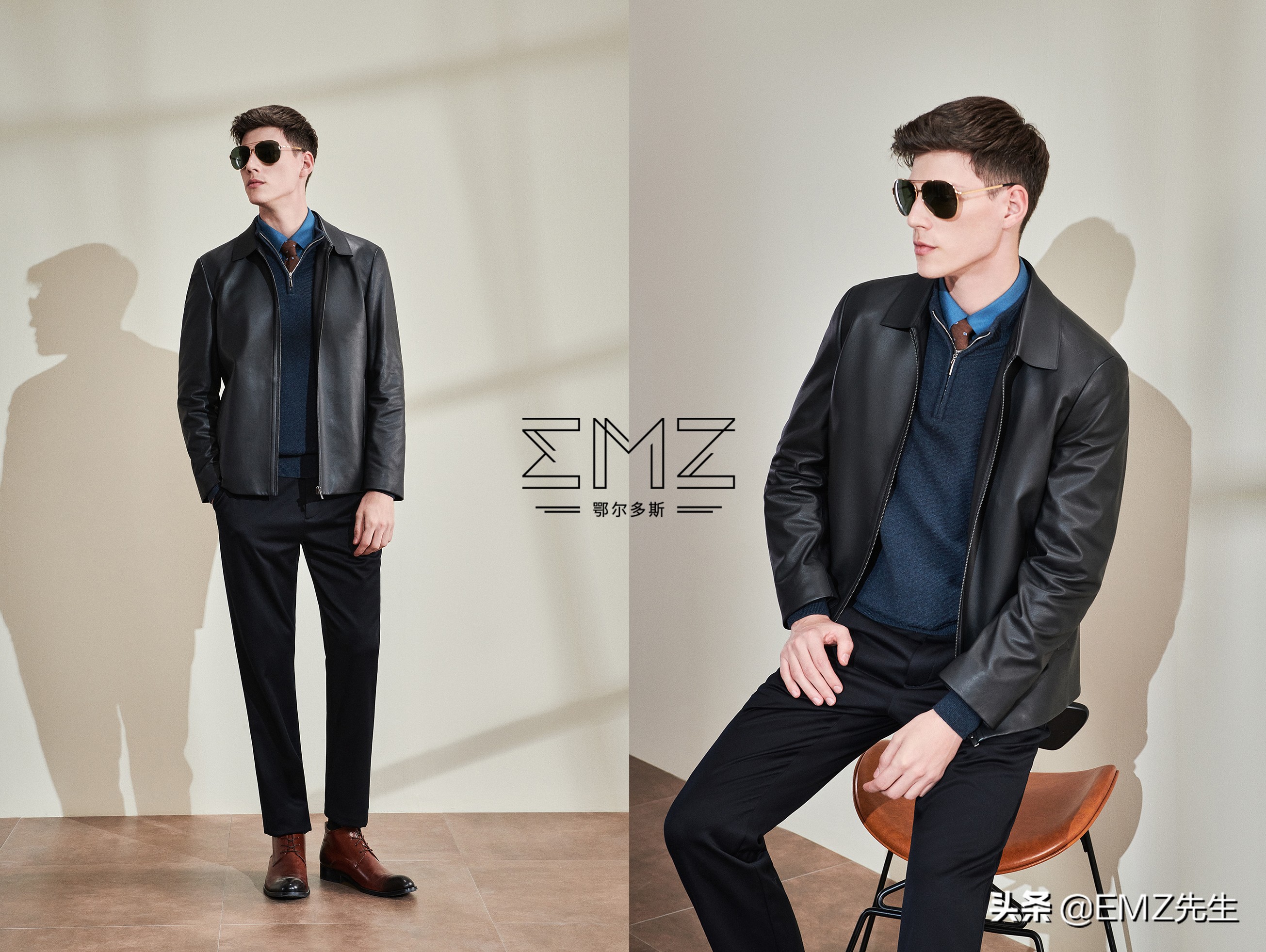 男士皮衣怎么穿才有高级感,男士新款秋冬皮衣