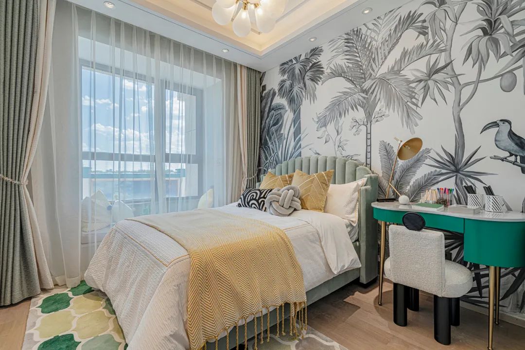 轻奢现代整体空间搭配,将空间的现代轻奢感释放