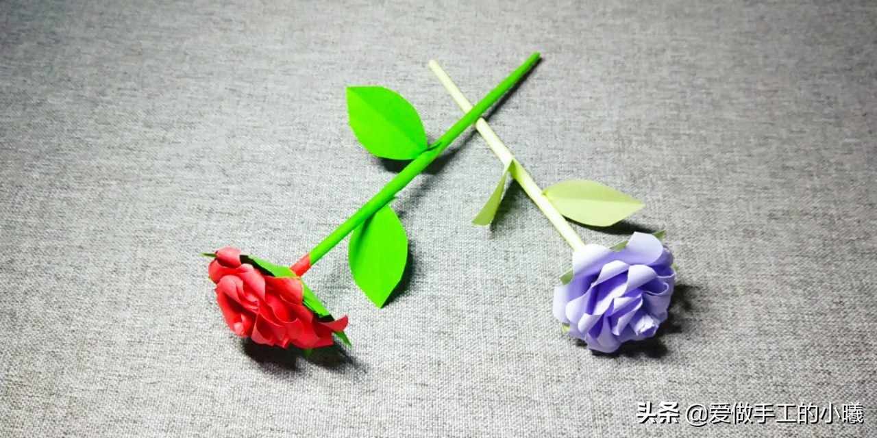 折一束玫瑰花教程简单,怎么用正方形纸折玫瑰花简单折法
