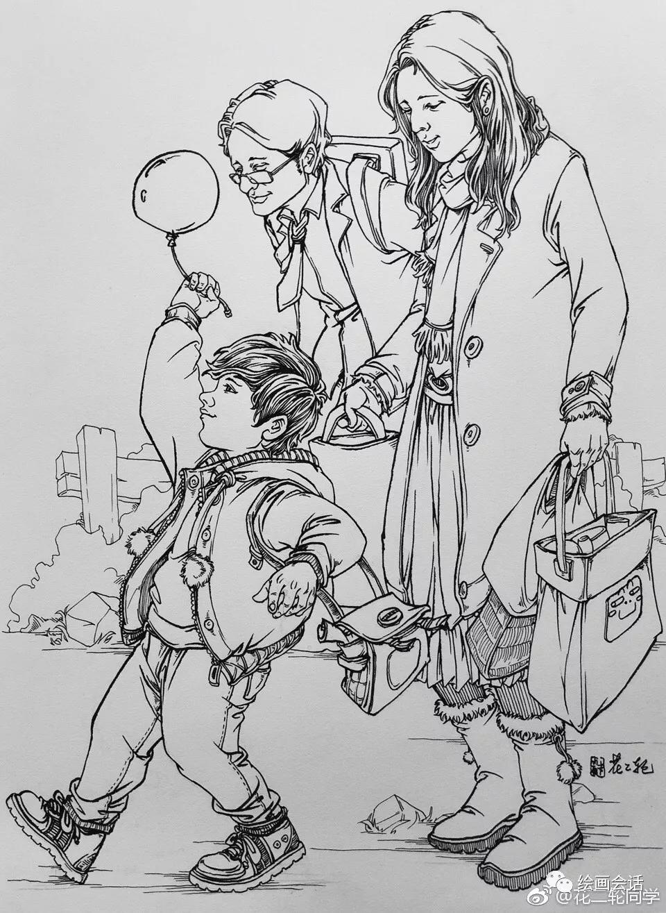 简单钢笔山水速写临摹图片,钢笔速写临摹推荐