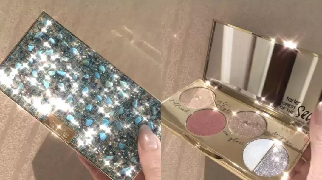 四色仙气紫色眼影盘,novo液体眼影试色好闪亮仙气十足