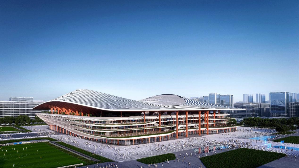 西安国际足球中心盖好吗,西安国际足球中心主体封顶