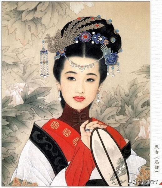 中国古典百美诗画（上）：一位佳丽一首古诗，可谓赏心悦目，收藏