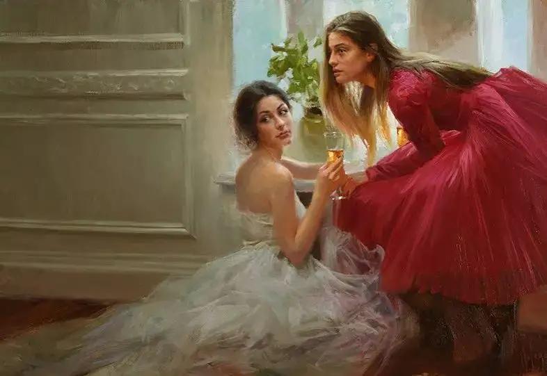 俄罗斯油画艺术人物写真,俄罗斯著名油画笔下的阳光少女