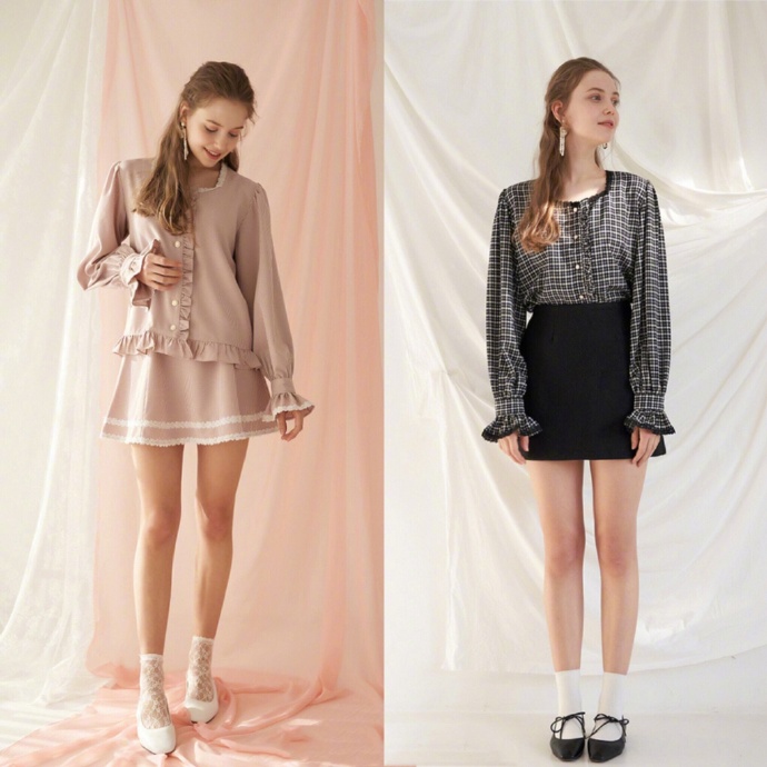 荷叶边连衣裙卖点,荷叶边波点连衣裙显老气吗