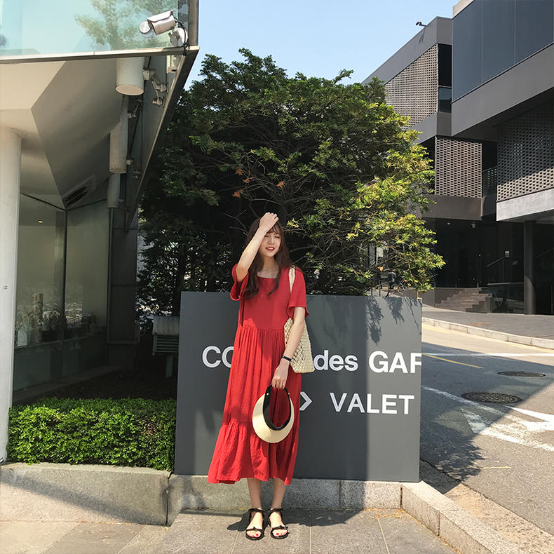 韩版夏季连衣裙套装2-3岁,60岁矮个子女装韩版连衣裙