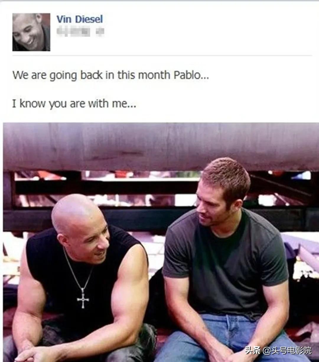 范迪塞尔和保罗沃克真实关系,速度与激情保罗沃克去世新闻